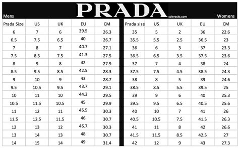 mens prada sizes